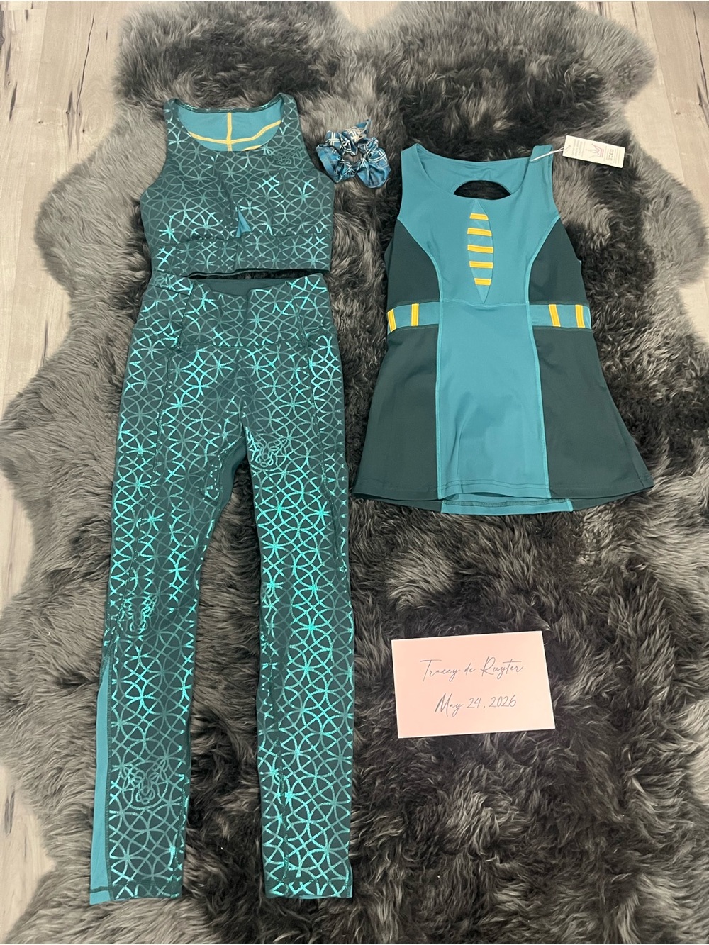 Crowned Athletics Changed Fate (Disney Merida) Bra/Tank/Leggings Size Small